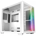 Imagem da oferta Gabinete Gamer SuperFrame Cube ARGB Mid tower Vidro Temperado ATX White Sem Fonte Sem Fan