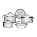 Imagem da oferta Jogo Panelas 5 Peças Aço Inox Fundo Triplo Solar 65510780 Tramontina