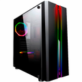 Imagem da oferta Gabinete Gamer K-Mex Odyssey CG-04RD - LED ARGB - Lateral em Acrílico - Preto