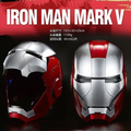 Imagem da oferta Capacete Elétrico Homem de Ferro MK5 com Abertura e Fechamento e Controle de Voz Bilíngue