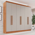 Imagem da oferta Guarda-roupa Casal 6 Portas 2 Gavetas França Cinamomo/Off-White