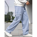 Imagem da oferta Calça Cargo Jeans Larga