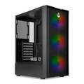 Imagem da oferta Gabinete Gamer Mancer Narok V2, Rainbow, Mid-Tower, Lateral de Vidro, Com 3 Fans, Preto, MCR-NRK-V2