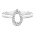 Imagem da oferta Anel Life Astro Gota Em Prata 925 Com Pedras Incolores 14
