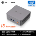 Imagem da oferta Mini PC MLLSE M2 Intel Gemini Lake Intel I3 4030U 8GB RAM 128GB ROM WiFi 5 Win10 Bluetooth 4.2 USB 3.0 Mini Computador