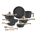 Imagem da oferta Jogo De Panelas 10 Peças Ceramico Indução Tuut Ecoglid Graphite
