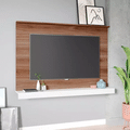 Imagem da oferta Painel Estante para TV até 55" Castanho/Branco BRV Móveis