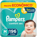 Imagem da oferta Fralda Pampers Confort Sec M 196 Unidades Pampers