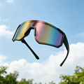 Imagem da oferta Óculos De Sol Esportivouv400 Espelhado Para Corrida Ciclismo Violeta Preto