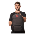 Imagem da oferta Mochila Esportiva Com Compartimento Térmico 45cm Flamengo Preto E Vermelho Estampado