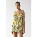 Imagem da oferta Macacão Feminino FARM Estampa Tropical Curto Amarelo