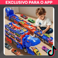 Imagem da oferta 6 Carrinhos de Metal de Alta Qualidade Caminhão Dinossauro 4 em 1 com Pista e Lançador Potente Trans