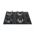 Imagem da oferta Fischer Cooktop À Gás 4 Bocas Fit Line Trempe Aramado Mesa Vidro Preto Bivolt 36350-102675