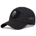 Imagem da oferta Camuflagem ao ar livre Cap ajustável malha respirável tático crânio bordado chapéu pesca caça Snapback bonés