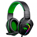 Imagem da oferta Headset Gamer Viper Pro Naja com LED RGB Microfone Ominidirecional - Preto/Verde