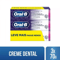 Imagem da oferta Creme Dental Clareador Oral-B 3D White Brilliant Fresh 70g - 3 Unidades