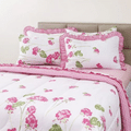 Imagem da oferta Enxoval Cama Queen Mel 7 Peças com Babado - Casa e Conforto