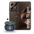 Imagem da oferta Kit Smartphone Motorola Edge 70 Pro 5G 256gb Madeira + Moto Buds 2 Plus