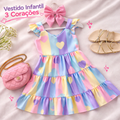Imagem da oferta Vestido Luxo Premium Menina (Tam.2 ao 12 Diversas Cores)