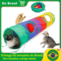 Imagem da oferta Túnel para gatos Brinquedos dobráveis para gatos de estimação Treinamento de gatinhos Túnel de brinquedo divertido interativo Bored For Pupp