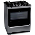Imagem da oferta Fogão Consul 5 Bocas Cor Inox Com Mesa De Vidro E Grade De Ferro Fundido - Cfs5var Bivolt
