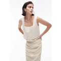 Imagem da oferta Regata Cropped TOPSHOP Reta Buzios Off-White