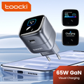 Imagem da oferta Carregador Toocki 65W GaN Tipo C PD 3.2 SFC3.0 Com Display Digital