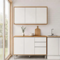 Imagem da oferta Cozinha Modular Compacta Armario Aereo Balcao Nina Amênbco