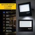 Imagem da oferta Kit 2 Refletor Led 100w 6500k Branco Frio A Prova D'água Alut By Avant