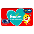 Imagem da oferta Fralda Pampers Supersequinha Tamanho G 60 Unidades Descartáveis