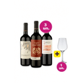 Imagem da oferta Kit 3 por 99 - Lançamentos Cabernet Sauvignon + Taça Cristal Grátis