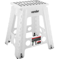 Imagem da oferta Banqueta Plástica Dobrável, Branca, Altura 450 Mm, Vonder