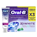 Imagem da oferta Kit Creme Dental Oral-B 3D White 3un | Americanas