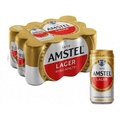 Imagem da oferta 12 Unidades Cerveja Lager Puro Malte Amstel - 269ml