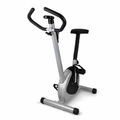 Imagem da oferta Bike Ergométrica Bicicleta Vertical Academia Com Painel Digital Prateado Premium