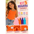 Imagem da oferta Kit 5 Regatas Ribana Infantil (Tam. 6 a 14 anos)