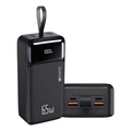 Imagem da oferta Power Bank Turbo 65w Hrebos 30000mah Com Display Digital Cor Preto