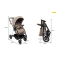 Imagem da oferta Carrinho de Bebê Safety 1st, Tracer, 0 a 22kg, Taupe Royal