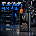 Imagem da oferta Compressor Calibrador De Pneus Calibrador B&G Portátil Mini Digital Carro Bike Sem Fio