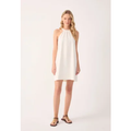 Imagem da oferta Vestido Curto Feminino Dress To Linho Decote Halter Off-White
