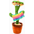 Imagem da oferta Jianw Cacto Dançante E Falante Brinquedo Repete Grava Pisca Toca Músicas Infantil Interativo Repete A Fala Voz Com Roupa Para Crianças( Cores De Ch