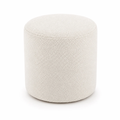 Imagem da oferta Puff Decorativo Redondo Boucle Off Orgânico 36x34 cm para Sala Quarto e Closet