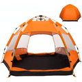 Imagem da oferta Barraca de Camping para 3-4 Pessoas Automática com 2 Portas e 4 Janelas - JOYFOX