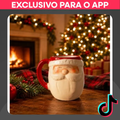 Imagem da oferta Caneca de Natal Papai Noel em Cerâmica 330ml