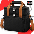 Imagem da oferta Bolsa Térmica Lancheira Alça Transversal Ajustável Removível, 2 Compartimentos
