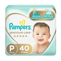 Imagem da oferta Fralda Pampers Premium Care Tamanho P 40 Unidades