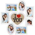 Imagem da oferta Porta-Retrato I Love You 8 Fotos Branco - At.Home