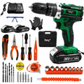 Imagem da oferta Parafusadeira e Furadeira de Impacto 36v com 2 Baterias + Kit Ferramentas 40