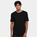 Imagem da oferta Camiseta Hering World Com Bordado Masculinina Preto Branco