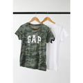 Imagem da oferta Kit 2pçs Camiseta GAP Logo Verde e Branca